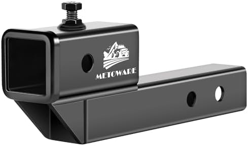 METOWARE Trailer Hitch Extender Fits 2" Receiver 2" Drop/Rise 7500 LBS GTW by METOWARE