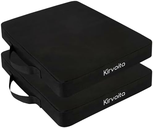 Multi-Functional Stadium Seat Cushions 2 Pack, Waterproof Oxford Filled by KIRVOITA