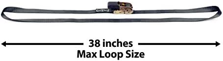 PowerTye 1in x 7ft Easy-Grip Endless Ratchet Straps - Image 3