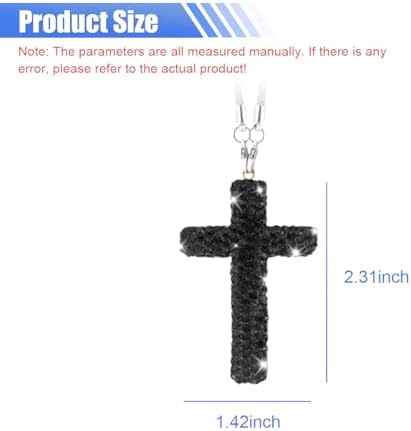ZIMISI Bling Cross Car Hanging Ornament - Image 2