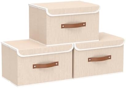 Yawinhe Collapsible Storage Boxes, 10.2x7.9x6.7in by Yawinhe