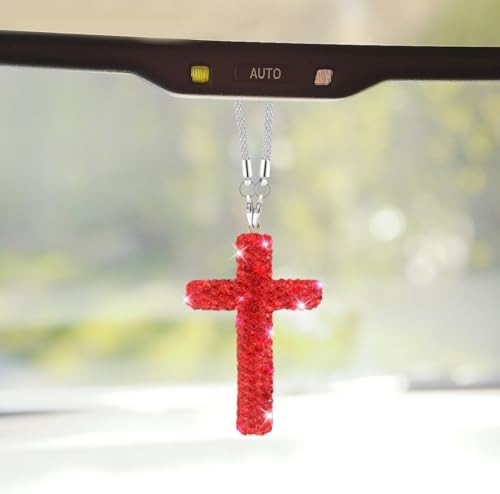 ZIMISI Bling Cross Car Hanging Ornament by Unknown