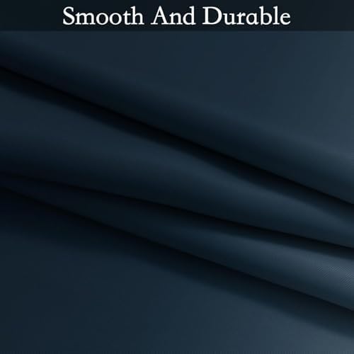 SimpleHome Ombre Navy Blue to Grey White Curtains - Image 6