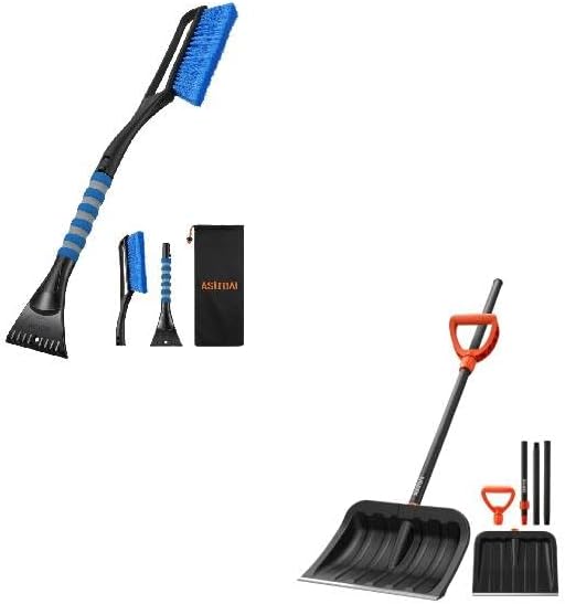 AstroAI 27" 2-in-1 Detachable Snow Brush & Ice Scrapers by AstroAI