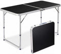 4Ft Portable Folding Table, 3 Adjustable Heights Lightweight Aluminum Camping by Unknown