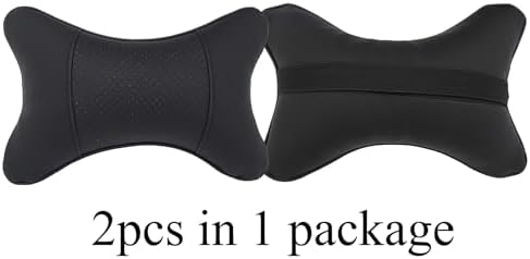 2 Packs Car Neck Pillows, Dual-Side PU Leather Car Headrest - Image 3