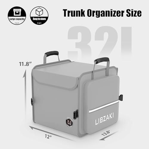 LIBZAKI Car Trunk Storage Organizer, Collapsible Trunk Storage Box - Image 6