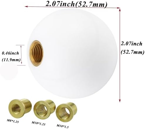 Abfer Ball Shift Knob 5 Speed Round Gear Stick Shifter Knobs Car Shifting Lever - Image 2