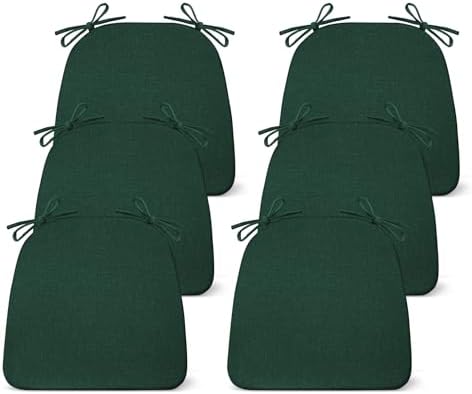 IASEAHK Chair Cushions for Dining Chairs Set of 6, Non Slip Kitchen Chair Pads by IASEAHK