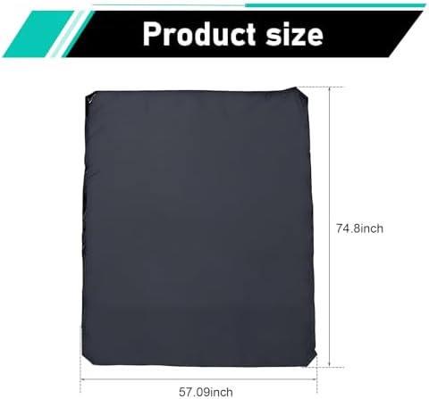 Car Roof Rack Cover, Waterproof and Sun Protective Roof Rack Cover, 74.8" x 57" - Image 2