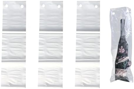 100 Pcs Short Handle Umbrella Bags Clear Waterproof Umbrella Bags Folding by Unknown