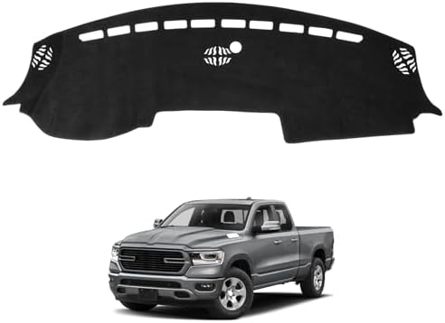 Dash Cover Mat Compatible with Dodge RAM 1500/2500/3500 2019 2020 2021 2022 by HPEVA