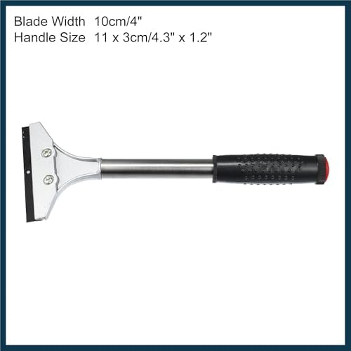 Black Plastic Coated Handle Metal Blade Car Cleaning Ice Snow Scraper - Image 6