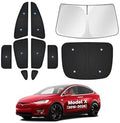 Canvcle Upgraded Window Shades for 2016-2021 Tesla Model X Accessories by Canvcle