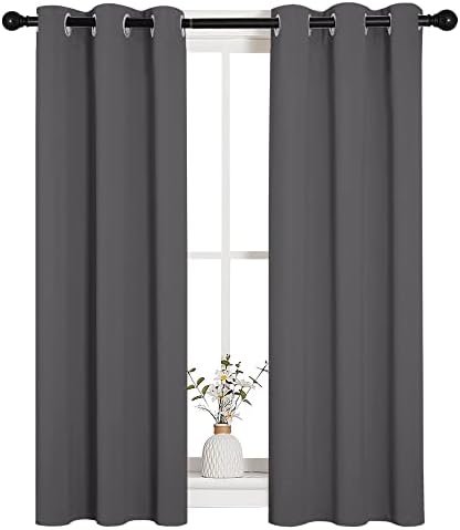 NICETOWN Grey Blackout Curtain Panels - Image 2