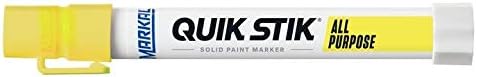 Markal 61041 Quik Stik All Purpose Solid Paint Marker, Fluorescent Yellow - Image 4