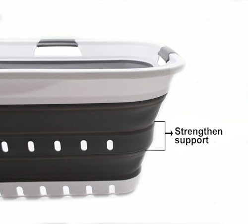 SAMMART 42L Collapsible Plastic Laundry Basket - Image 4