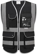 XIAKE Reflective Safety Vest for Men & Women High Visibility Class 2 Vest by XIAKE