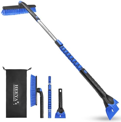 HEEYA 48 Inch Long Snow Brush for SUV, Ice Scraper and Brush by HEEYA