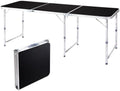 6.0 Ft Folding Portable Camping Table Black by Unknown