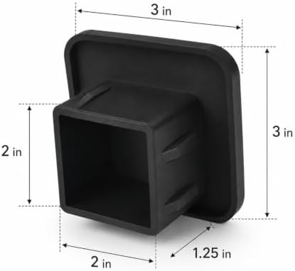 2 Inch Peeking Cat Trailer Hitch Cover, Cute Rubber Receiver Tube Hitch Plug - Image 2