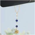 Sun Hanging Car Charm, Rear View Mirror Cute Boho Dangling Sun Car Decor by Unknown