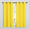 NICETOWN Bright Yellow Nursery Essential Thermal Insulated Solid Grommet Top by NICETOWN