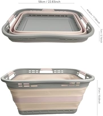 SAMMART 42L Collapsible Plastic Storage Basket - Image 3