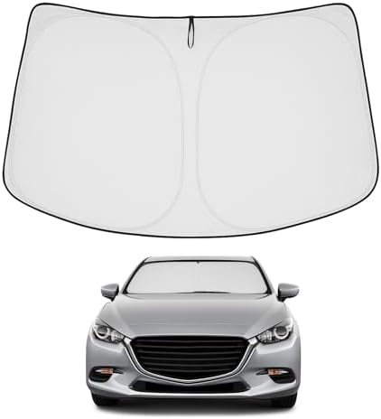 Proadsy Custom Fit 2014-2018 Mazda 3 Windshield Sun Shade, Blocks Heat by Proadsy