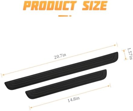 AICEL Car Door Sill Plate Protectors, Universal Car Door Entry Decoration - Image 2
