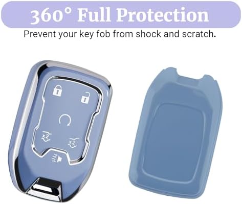 Joouheax for Chevy Soft TPU 6-Button Key Fob Cover, Soft TPU - Image 4