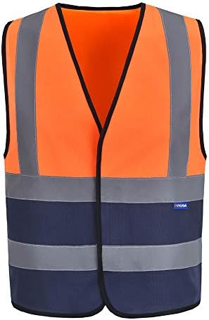 AYKRM 12 colour High visibility viz vest hi vis viz reflective work by AYKRM