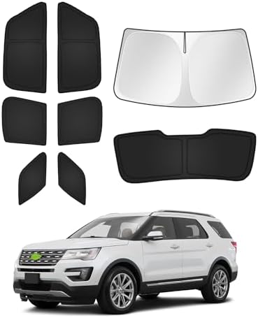 Canvcle Sunshades for Ford Explorer 2011-2019 Accessories Windshield Sun Shade by Canvcle