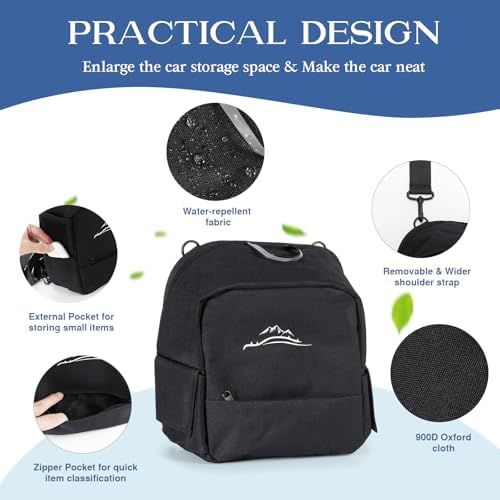 Trunk Organizer Multifunction Backpack, Upgrade Design Trunk Cubby Storage bag - Image 4