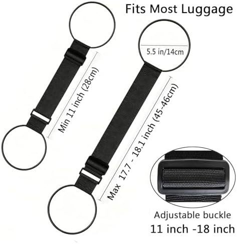Luggage Straps for Suitcases, Adjustable Luggage Connector Straps, Portable - Image 3