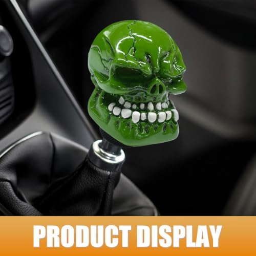 Skull Car Gear Shift Knob, Resin Shifter Lever Handle - Image 6