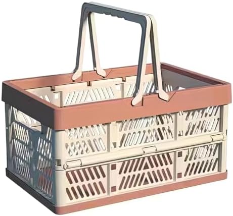 Collapsible Crate Milk Crates for Storage Plastic shopping basket 20L for by Unknown