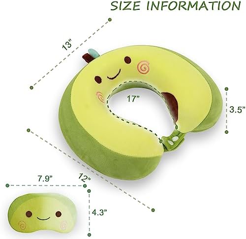 Cute Travel Pillow with Sleep Eye Mask Cartoon Headrest & Neck Pillow - Image 2