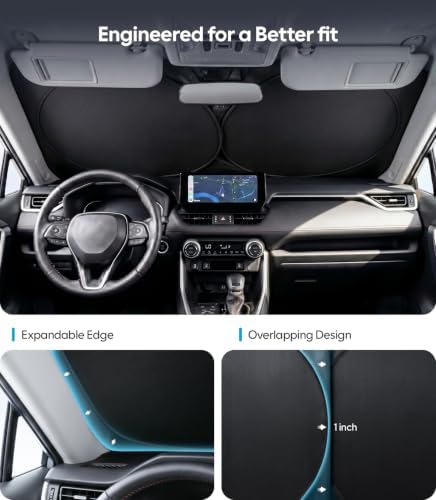 Wigoo Car Windshield Sunshade, Keeps Interior Cool - Image 4