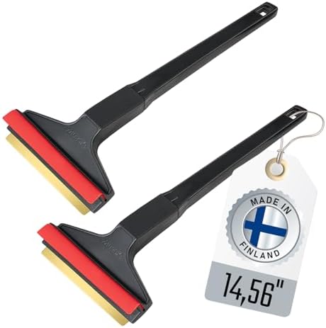 Ice Scraper Brass Blade 2 Pack Car Ice Scraper Long Handle 14, 5 inch Ice by L+%26+P+Car+Design