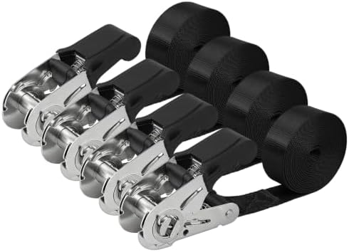 Ayaport Stainless Steel Endless Ratchet Straps, 4FT Cargo Tie Downs by Ayaport