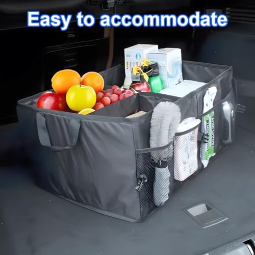 Mandark Car Trunk Organizer, Collapsible Multi Compartment Vehicle Storage Box - Image 5