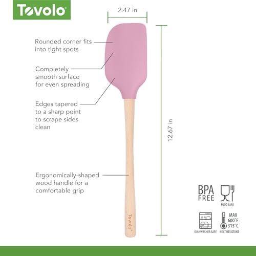 Tovolo Silicone Spatula Wooden Handle - Image 6