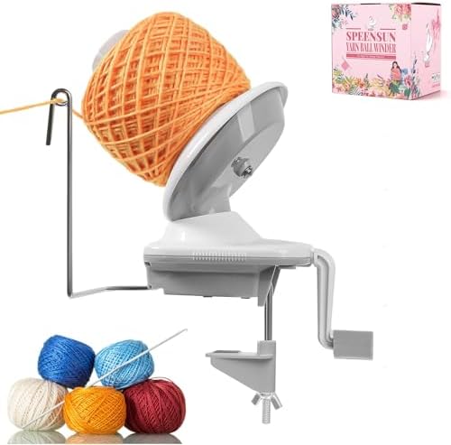 SPEENSUN 3.5 OZ Yarn Ball Winder, Low Noise Spinner by SPEENSUN