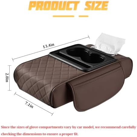 Zpana 4 in 1 Car Center Console Armrest Pillow, Memory Foam - Image 2