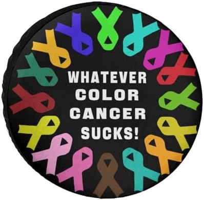 Generic Whatever Color Cancer Sucks Tire Covers, Dust-Proof Weatherproof Wheel - Image 7