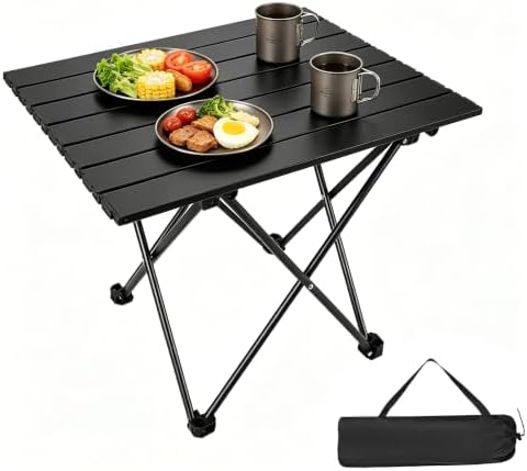 Folding Camping Table, Small Camping Table, Portable Aluminum Camp Table by Unknown