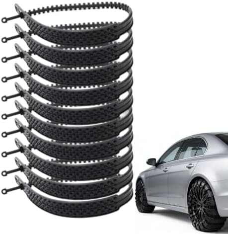 Tire Zip Ties for Snow Adjustable Anti-Skid Car Grips by Unknown