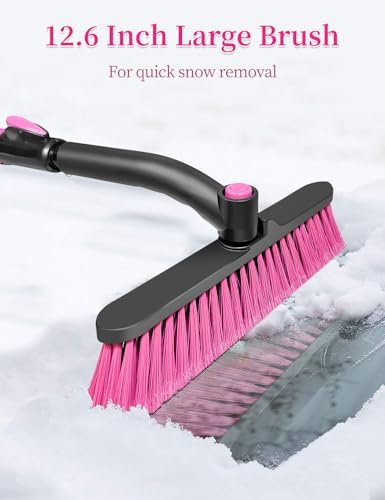 HEEYA Snow Brush for Car, Extendable Ice Scraper - Image 2
