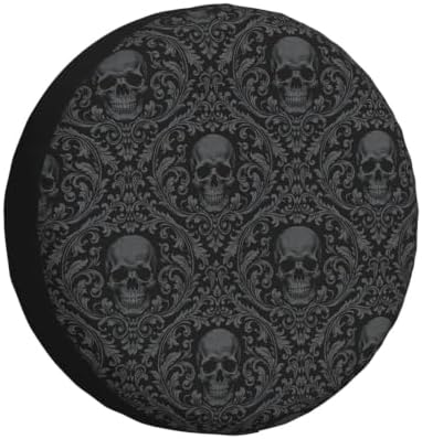 Skull Spare Tire Cover Waterproof Wheel Cover 14 Inch Universal Fit by Unknown